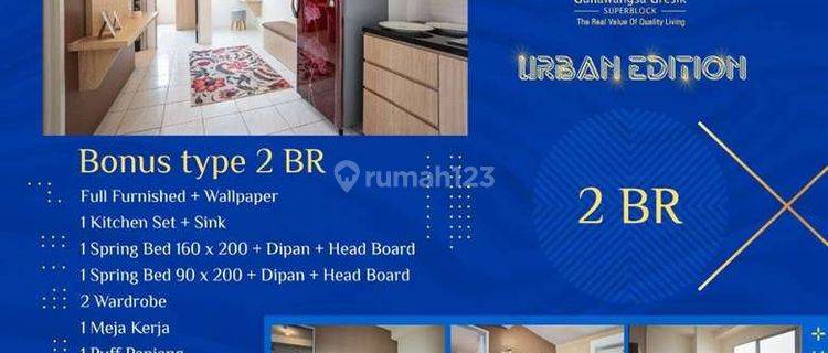 Free Ppn Apartemen Gw Gresik Tipe 2br Free Furnished e elektronik 1