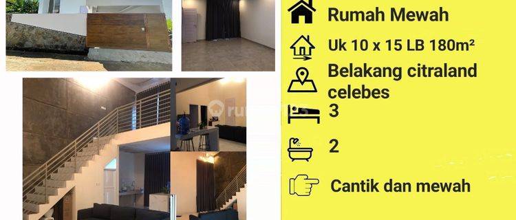 Rumah Mewah di Belakang Perumahan Citraland Celebes Hertasning 1