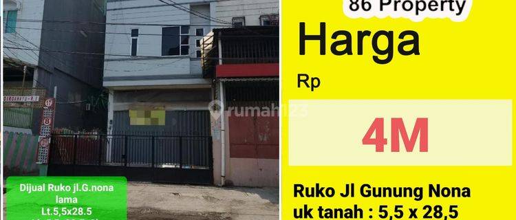 Jual Ruko di Gunung nona lama antara jl gunung merapi dan latimojong. dkt jl sungai saddang 1