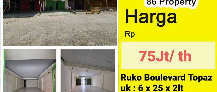 DISEWAKAN Ruko di Jl Boulevard Topaz panakukkang , dkt jl pengayoman dan pettarani. 1