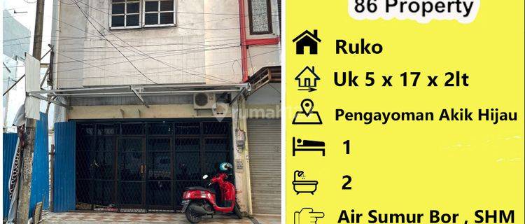 DIJUAL Ruko di Pengayoman Kompleks Akik Hijau dkt jl boulevard dan pettarani 1