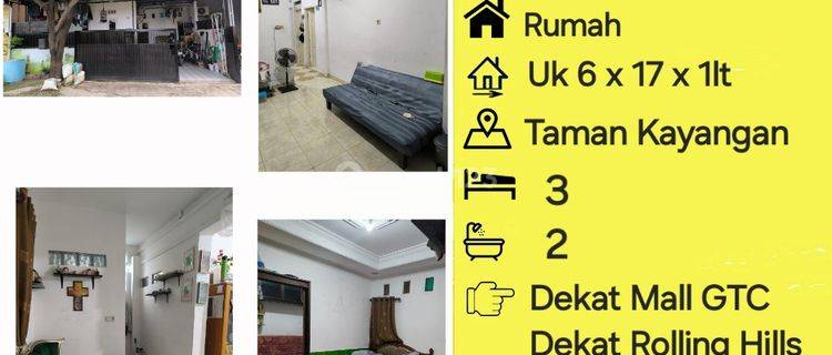 Jual Rumah Taman Kayangan Tanjung Bunga Dkt Rolling Hills Dan Mall Gtc 1