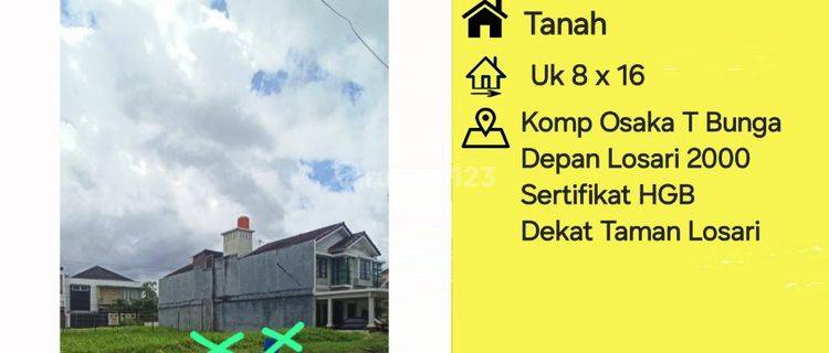 Tanah Tanjung Bunga Kompleks Osaka Dpn Losari 2000 Dkt Jl Menteng 1