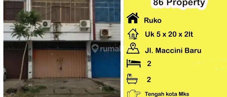 Ruko Maccini Baru Cocok Untuk Toko , Kantor , Dkt Kerung Kerung 1