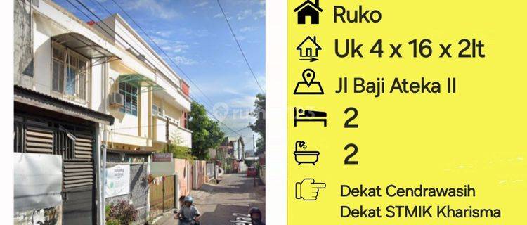 Jual Ruko 2 Lantai Jalan Baji Ateka 2 Dkt Cendrawasih 1