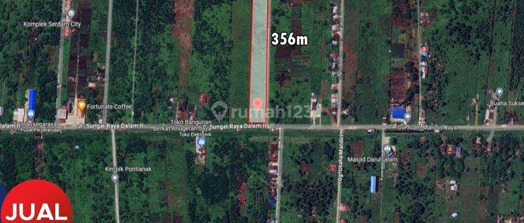 Tanah Siap Bangun Jl. Sui Raya Dalam, SHM Seluas 13350m² 1