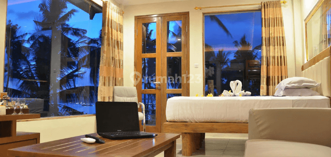 Junior Suite Villa with Ocean View Balcony | 50 sqm at Hotel Crystal Beach Bali (Karangasem, Candi Dasa) 1