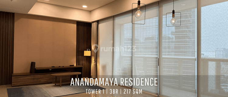 Apartment Anandamaya Residence High Floor Lokasi Prime Area Sudirman 1