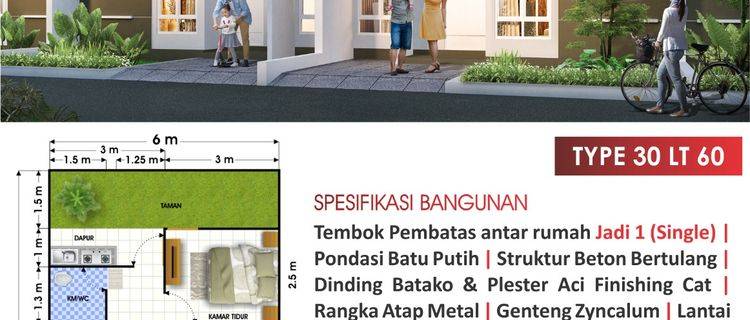 Rumah Baru Unfurnished HGB di Bangunjiwo, Bantul 1