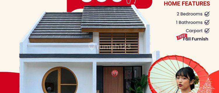 Rumah Siap Huni Bergaya Jepang Harga 300 Jutaan di Jogja Barat Full Furnished 1