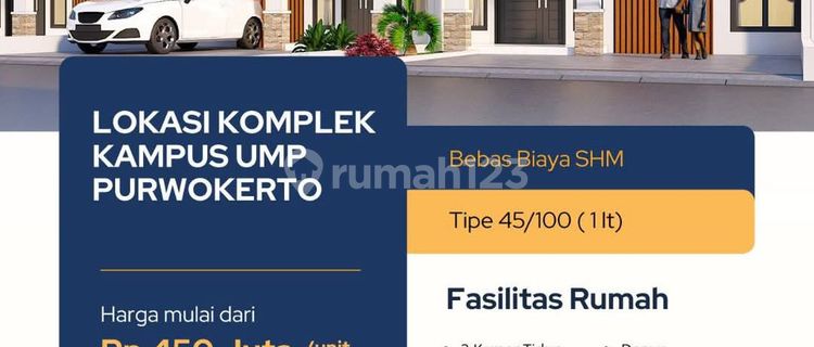 Minimalist New House in Dukuhwaluh Near UMP JIH 1