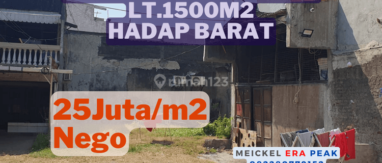 Lokasi Startegis Dijual Kavling di Jembatan 2, Lt.1500m2, Hadap Barat 1