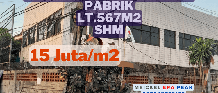 Lokasi Strategs Dijual Rumah Mess Karyawan Pabrik Hitung Tanah, Lt.567m2, SHM 1