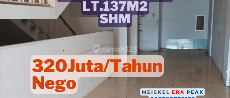 Lokasi Strategis Disewa Ruko di Jln Juanda, Lt.137m2, SHM 1