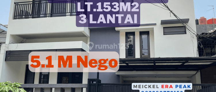 Lokasi Strategis Dijul Rumah Duta Mas, Lt.153m2, Hadap Selatan 1