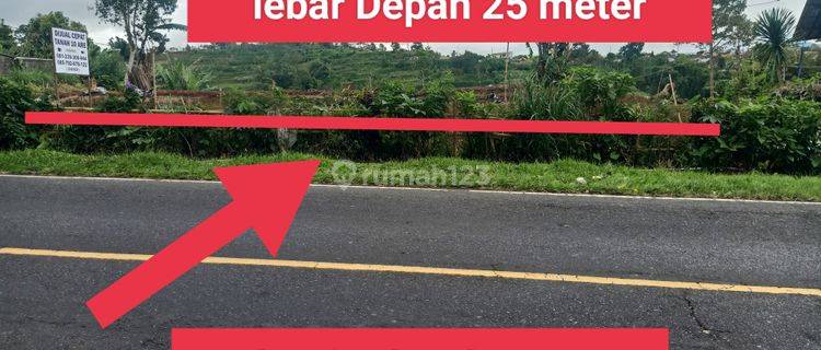 Land next to Jalan Baturiti with mountain view 1