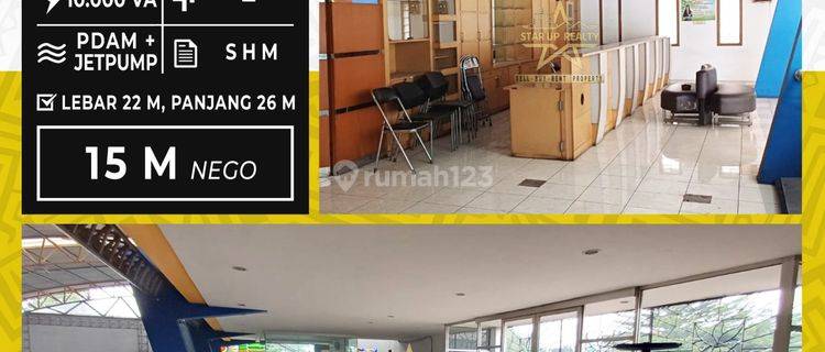 15M nego Ruko besar dan mewah di jalan Ciateul Mainroad lt 568 lb 1000 super straregis 1