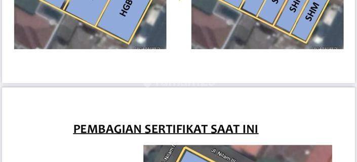 Tanah luas 281m2 dekat jln raya sumur batu, ITC cempaka mas.  1