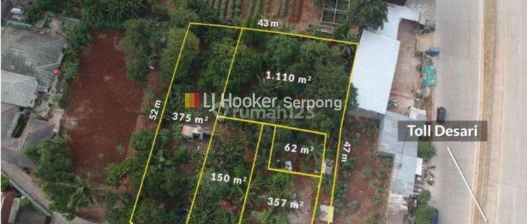 Dijual Lahan Dekat Tol Andara Tanah Padat Siap Bangun 1
