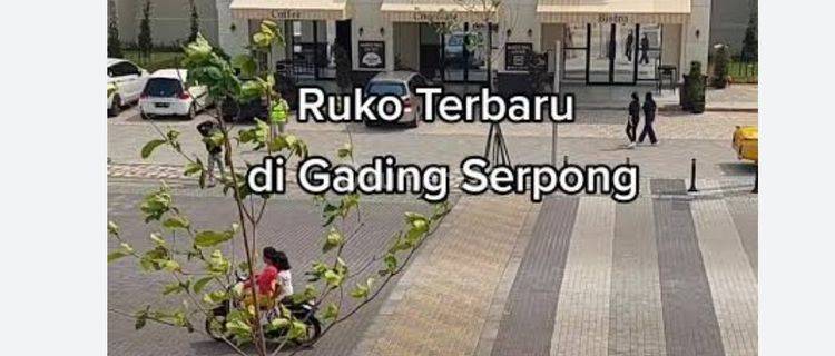 Disewakan Ruko Baru 3 Lantai Pinggir Jalan, Free Parkir, Gading Serpong 1