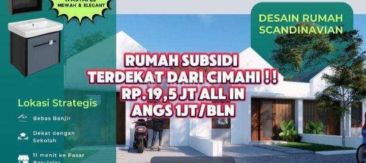 Rumah Subsidi Terdekat Ke Cimahi Cicilan 1 Jtan Flat Sampai Lunas  1