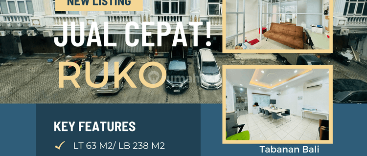 Jual ruko HGB 240 M2 di Tebet butuh Minim renovasi lokasi strategis cocok u/ komersil dan kantor 1