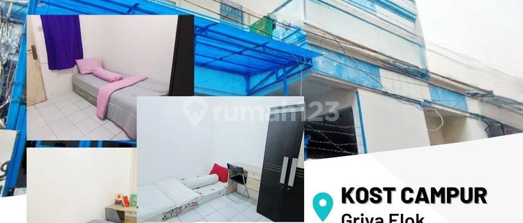 For Rent: Mixed Male and Female Boarding House, Strategic Location for Employees & Students, Griya Elok Cheapest in Grogol, West Jakarta BOOK NOW !! 1
