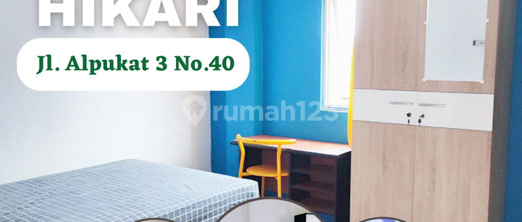 FOR RENT Strategic Mixed Boarding House for Students & Employees at Griya Hikari, Jl. Alpukat 3 No.40, Tj. Duren, Grogol Petamburan, West Jakarta CHEAPEST Full Furnished BOOK NOW !! 1