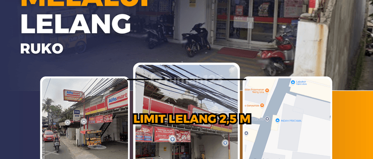 Jual ruang usaha 290 m2 Strategis dan ramai di Alfamart Jurangmangu, Pondok Aren, Tangerang 1