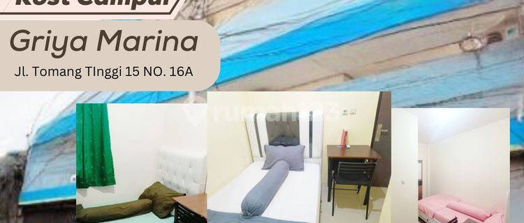 For Rent Mixed Dormitory Strategic for Employees & Students Griya Marina Fully Furnished at Jalan Tomang Tinggi No.16a Grogol, West Jakarta Very Strategic Location Most Affordable Book Now!! 1