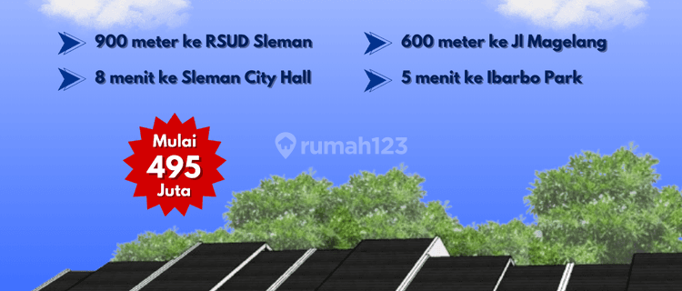 Rumah Desain Modern Harga 490 Jtan di Utara Sleman City Hall 1