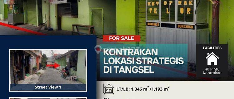 Dijual Cepat Kontrakan Lokasi Sangat Strategis di Griya Asri Serpong 1