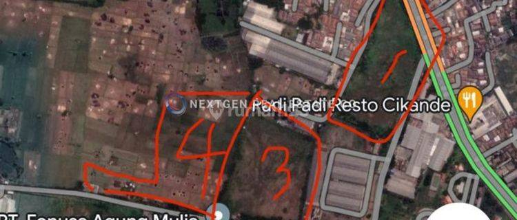 Dijual Tanah Cikande K1 Industri 500 Meter Dari Gerbang Tol 1