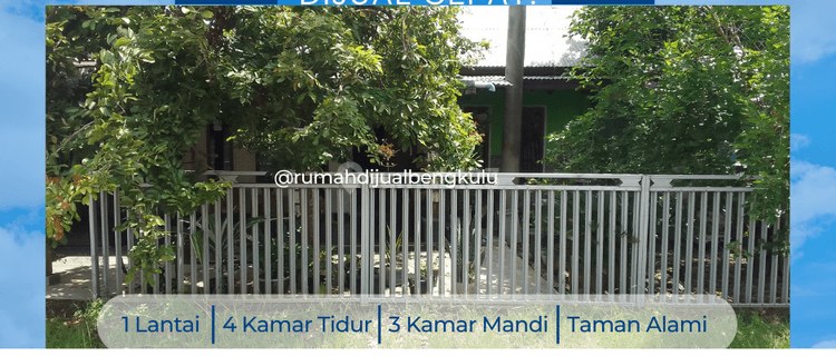 rumah minimalis strategis jalan utama 10 menit universitas bengkulu 1