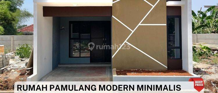 Jual Rumah 1 Lantai Cantik Modern Minimalis Lokasi Strategis  1