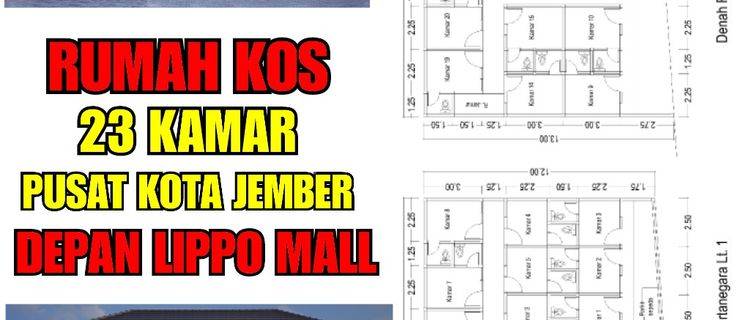 Rumah Kos Jember Pusat Kota Depan Lippo Mall 23 Kamar Tidur 1