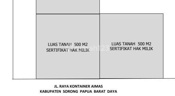 Dijual Tanah Kavling, SHM, Siap Dibangun Usaha, Kantor, Gudang, Sorong, NEGO SAMPAI DEAL 1
