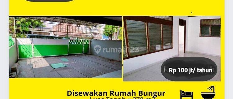 Disewakan Rumah di bungur besar Rp 100 jt/ th nego Rumah SHM Bagus Selatan 1