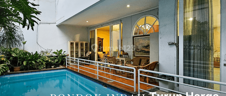 Rumah Pondok Indah 2 Lantai Ada Pool, Garasi Carport Luas 1
