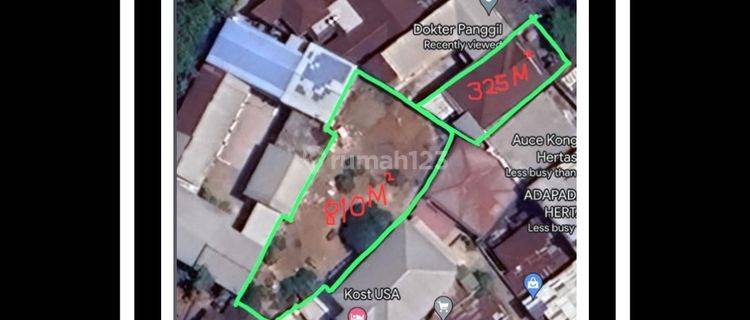 Rmh + Tanah Kosong Hertasning Lama Makassar Luas 1.135M²  Rumah Luas 325 Meter  Tanah Luas Kosong belakang rumah 810 Meter  Cocok Cafe, Bank, Resto   1