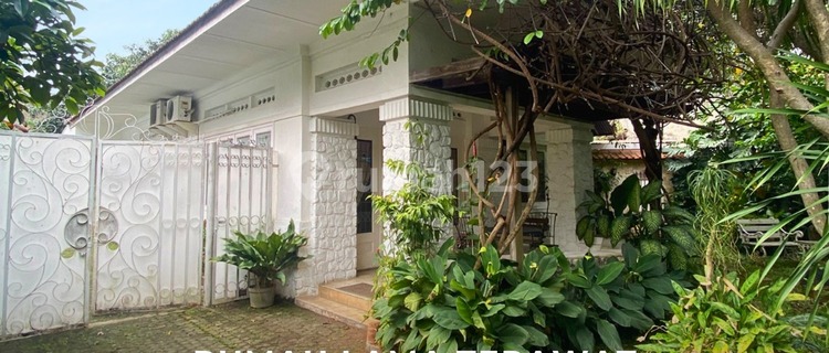 Well-Maintained Old House Facing Park in Menteng, Central Jakarta 1
