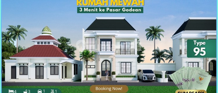 For Sale House Near Godean Market Swimming Pool 1