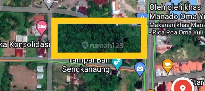 Tanah 1,3h Di Jl Aa Maramis Dekat Indogrosir Pas Buat Showroom  1