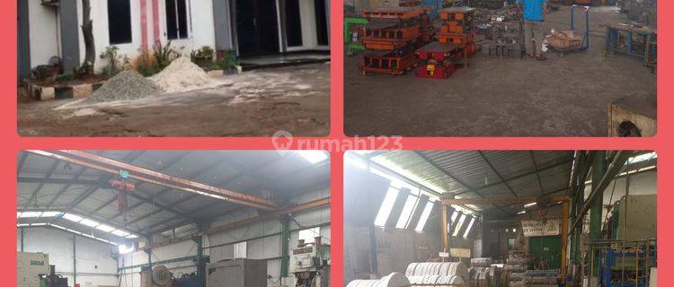 Dijual Pabrik Gudang Workshop di Cikarang Pgr Jl.serang Cibarusah 1