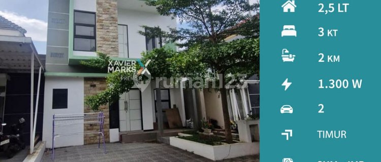 Rumah Modern 2,5 Lantai Siap Huni di Grand Amany Malang 1