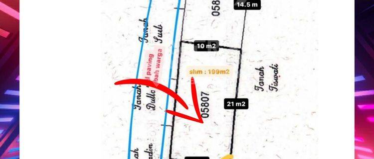 Tanah Murah Strategis dekat Kampus UNEJ Cocok dibangun Rumah Kos 1