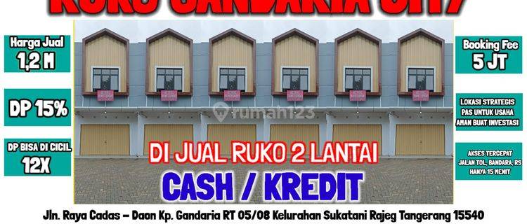 Ruko Gandaria City Strategis di Pinggir Jalan Raya Rajeg Tangerang  1