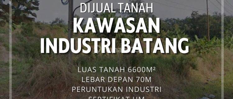 Tanah STRATEGIS Di Kawasan Industri Batang SHM 1