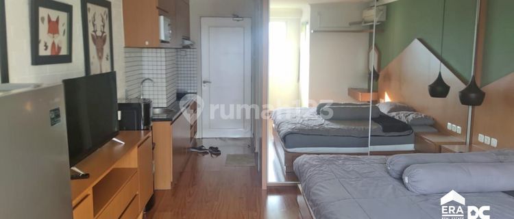 Furnished studio apartment in downtown Semarang, ready to move in, near Simpang Lima, for rent at Sentraland Ki Mangunsarkoro Apartment, Central Semarang. 1