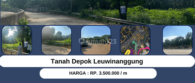 Dijual Tanah di Depok Leuwinanggung, Lokasi Sangat Strategis. 1